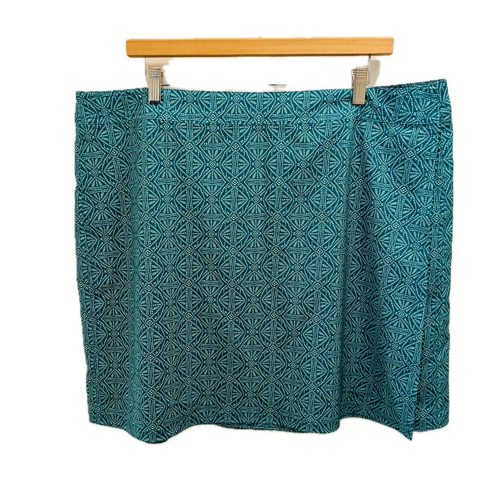 RipSkirt Hawaii Skirt 2XL TiLeaf Batik Green wrap plus size beach swim teal